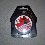 Inglasco CANADA Hockey Puck New